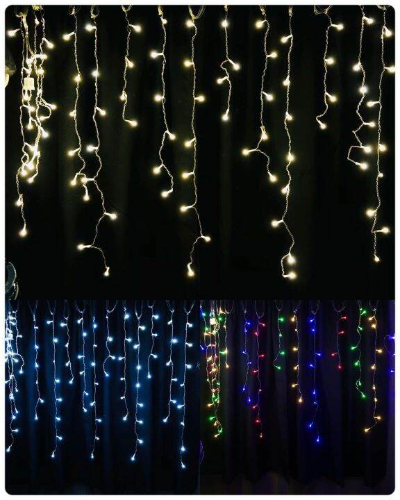 LED Curtain Christmas Light (100 Light) Frosted Lazada PH
