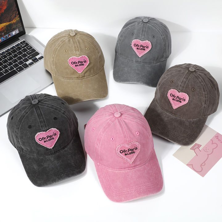 Pink Hats Outdoor Sport Baseball Caps For Men Women Paris Love