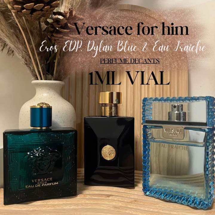Versace For Men Discovery Set Eros EDP Dylan Blue Eau Fraiche Lazada PH