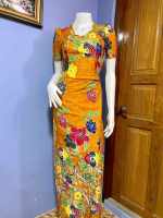 Myanmae dress # ပါတိတ်အမြင့်လိုင်း(ချည်နှောသားလုံးဝမဟုတ်ပါ)Size M န့ဲ L အထိရှိ L ရင် ၃၄ ခါး ၂၉ တင် ၃၂ size M ရင္ ၃၂ ခါး ၂၈ တင္ ၃၁