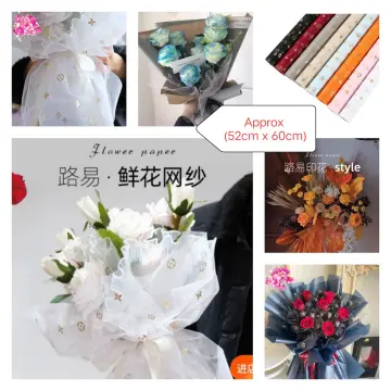 10pcs GC Lv Wrapping Paper Waterproof Bouquet Flower Florist Paper