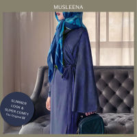 [MUSLEENA] SABAII DRESS/ABAYA (Last Chance). S/M 3 Colours . เดรสกึ่งเสื้อคลุมอบาย่า ใส่ไปงาน หรือใส่คลุมทับเก๋ๆก็ได้ ทรงเก๋สบายๆประกับพู่ที่เอว มีซับในยาว