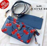 กระเป๋าสะพาย งาน SHOP Coach CA799 Noa Pop Up Messenger With Cherry Print 
B4/ WASHED CHAMBRAY