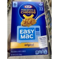 เส้นมะกะโรนี พร้อมผงปรุงรสชีส ตรา คราฟท์ 366 G. Macaroni &amp; Cheese Easy Mac Original Flavol ( Kraft Brand )