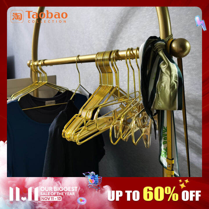 INS Nordic Style Golden Metal Clothes Hanger Clothes Hanger Clothing