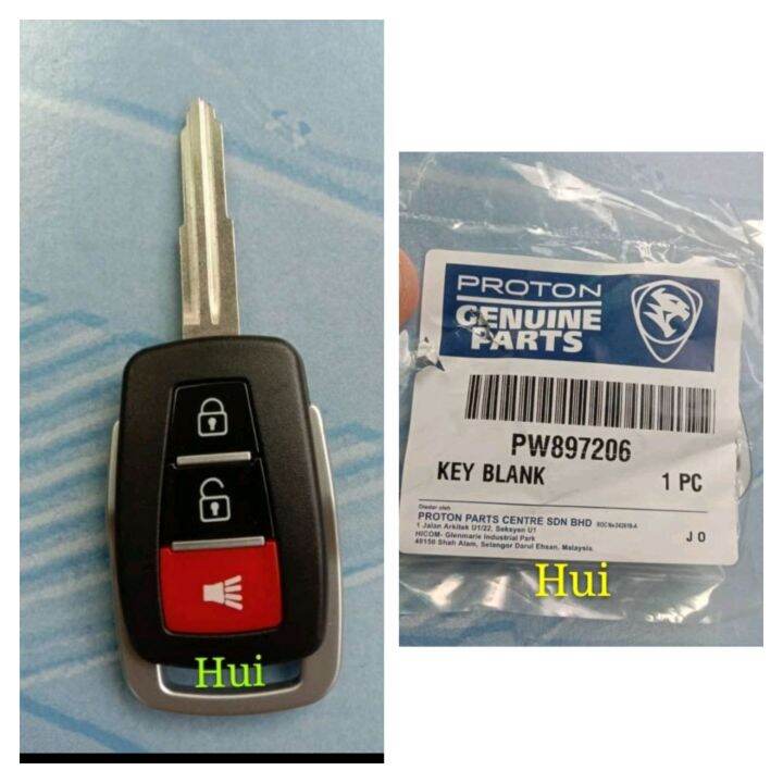 PROTON EXORA REMOTE WITH KEY (100 ORIGINAL) Lazada