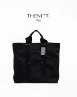 THENITTT Bag tote bag สีดำ กระเป๋าแคนวาส