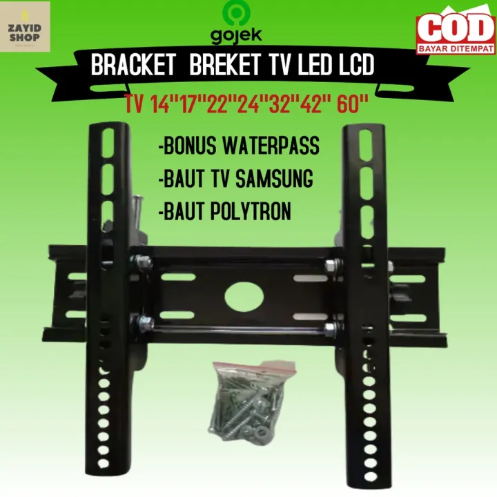 Bracket TV 17'' 24'' 32'' 42'' 43 50 55 Inchi Inch Briket Bereket ...