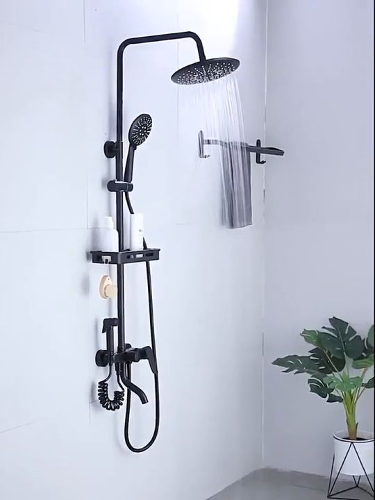 TOVELENT Bathroom Shower Head With Hose Set 4 in 1 Rainfall Set 304 ...