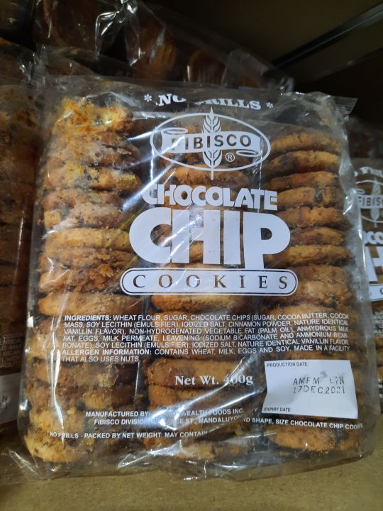 Fibisco chocolate chip cookies 400grms(no frills) | Lazada PH