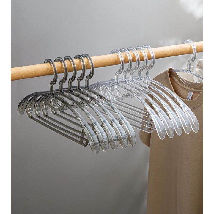 ON HAND COD 6PIECE SET Clear Transparent Hanger Heavy Duty Muji