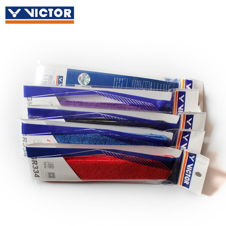 victor-victor-victor-ผ้าขนหนูไม้แบดมินตันยางมือ-victor-ด้ามจับยางผ้าฝ้ายแท้กันลื่นดูดซับเหงื่อ-gr334