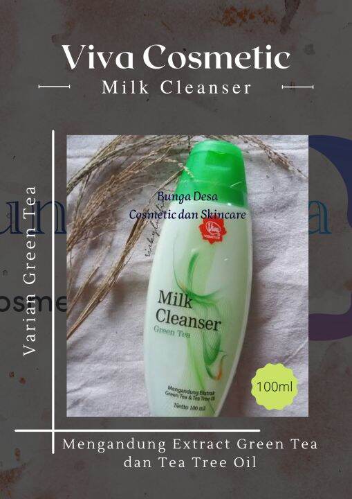 🌸BuDe Coskin🌸 Viva Cosmetics Milk Cleanser Green Tea 100ml Lazada