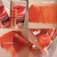 Cathy Doll Mini Lip &amp; Cheek Nude Matte Tint ลิปเนื้อแมทท์ละมุน สีส้มสดใส เพิ่มความสดใสได้ทั้ง ตา แก้ม และปาก