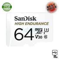 64GB Micro SD Card SANDISK Highe Endurance SDSQQNR-064G-GN6IA (100MB/s,) Best For Secutity ประกัน 2Y การ์ดหน่วยความจำ เมมโมรี่การ์ด micro sdcard microsdcard ไมโครเอสดีการ์ด