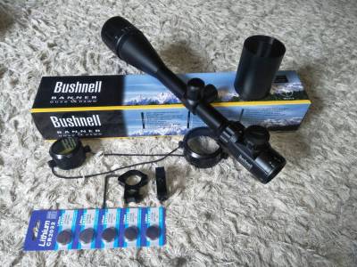 Bushnell 6-24X50 AOE สินค้าอย่างดีคุณภาพ  มีไฟ ปรับใน ปรับหลาหน้า แถมขาจับแถมระดับน้ำตั้งกล้อง สินค้าระดับAAA