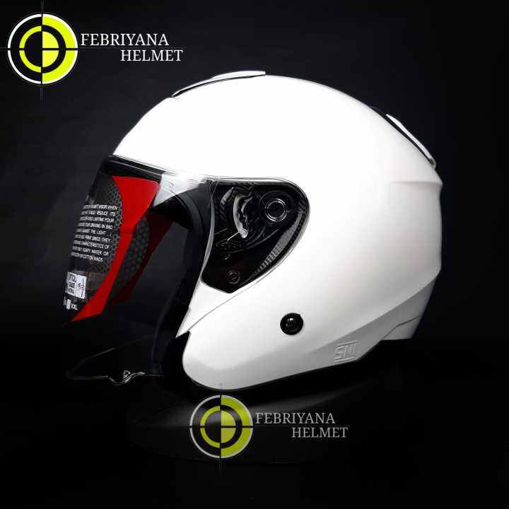 Helm Kyt Kyoto Solid White Kyt Kyoto Putih Lazada Indonesia