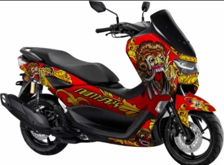 STICKER DECAL STIKER MOTOR YAMAHA NMAX NEW MOTIF BARONG FULL BODY BISA