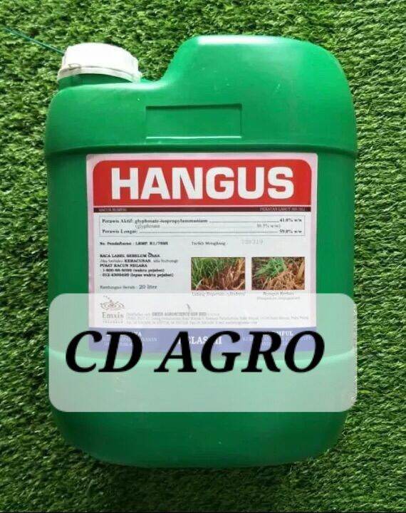 20l Hangus Glyphosate 41 W W 20l Racun Rumpai Racun Rumput 20l