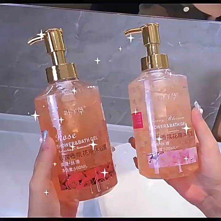 Petals Lasting Fragrance Shower Gel 500ml Cherry Blossom Rose Body Wash
