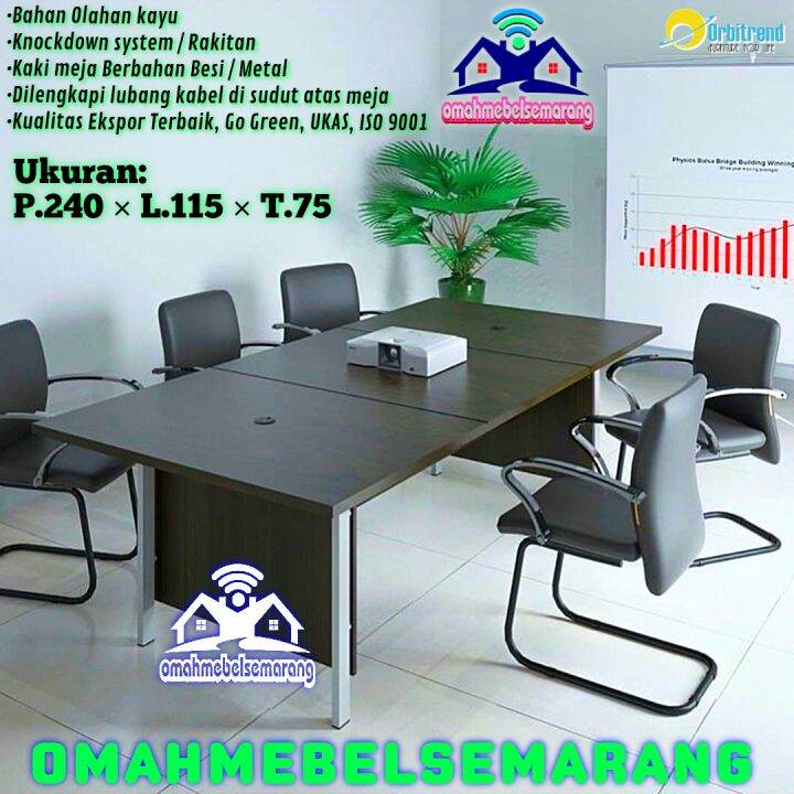 Meja Meeting Rapat Kaki Besi ORBITREND OSM 240 Conference Table Modern ...