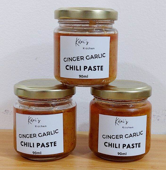 Ginger garlic chili paste 90ml per bottle Lazada PH