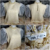 เสื้อ ZARA SIZE L แขนพองซีทรู