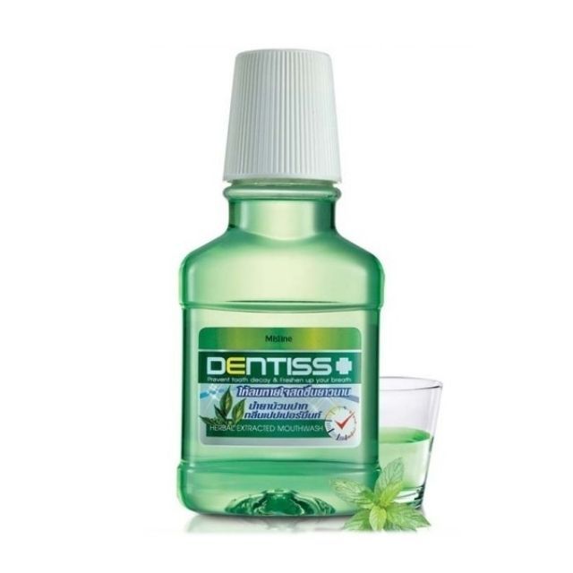 น้ำยาบ้วนปาก Mistine Dentiss Herbal Extracted Mouthwash 150 ml.