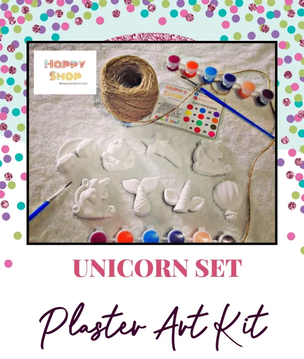 Unicorn painting kit plaster art set Lazada PH