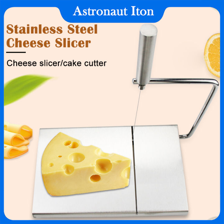 ENLOY Cheese Slicer, Stainless Steel Cheese Cutter with 5 Replaceable Wires  for Butter Cutter Food Slicer