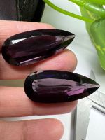 Purple 18x40 mm 2 pieces 98 carats