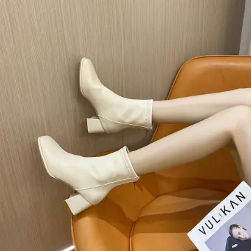 Buy white ankle on sale boots