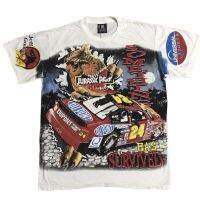 ?เสื้อการ์ตูน Overprint JurassicPark NASCAR ลายเต็มครับ ?size “ L / XL โปรดระบุไซร้ด้วยน่ะครับ งานผ้าฟอกเก่า งานสวยงาน