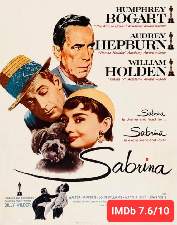DVD Sabrina ซาบรีนา : 1954 #หนังฝรั่ง #หนังคลาสสิค (ดูพากย์ไทยได้-ซับไทยได้)
ดราม่า โรแมนติก คอมเมดี้