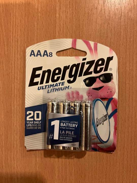 Energizer Ultimate Lithium AAA, 8 Batteries, Best Before 2040 - 2041 (New)