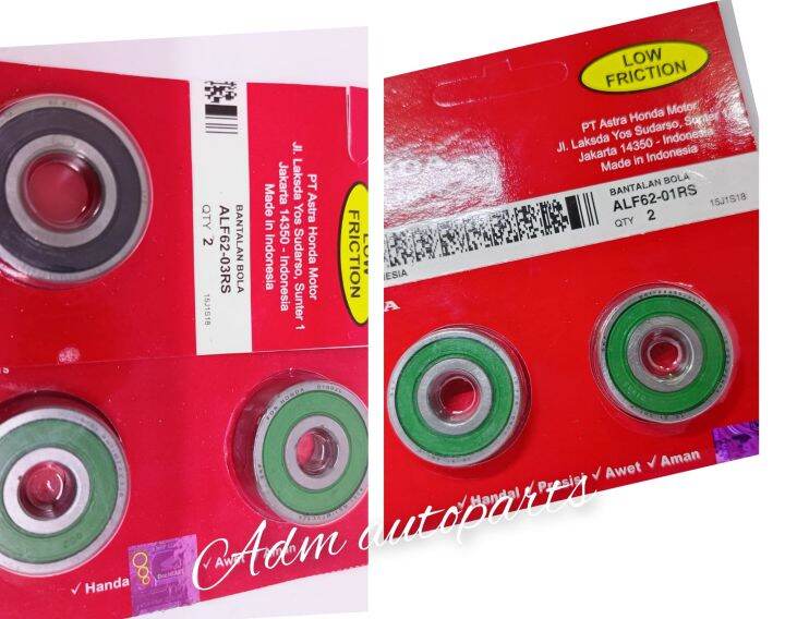 Bearing 6201U 2PCH+6301U 2PCH+6203U 1PCH Bearing Roda depan+Bearing