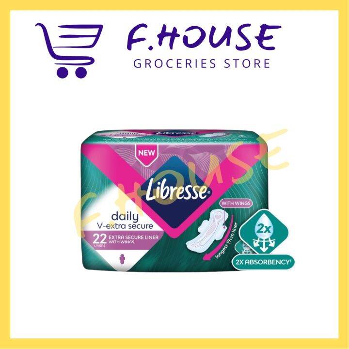 Libresse Extra Secure Panty Liners 19cm (22’s) Lazada