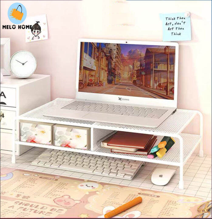 Melo home Computer Rack Keyboard Organizer monitor riser Keyboard desk