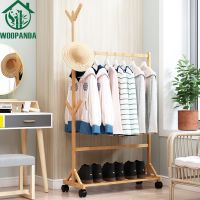 Woopanda (พร้อมส่ง) YPC ราวแขวนเสื้ออเนกประสงค์ ราวตากผ้าอเนกประสงค์ พร้อมราวแขวนเสื้อ เเขวนหมวกและล้อลากหมุนได้ 360 องศา