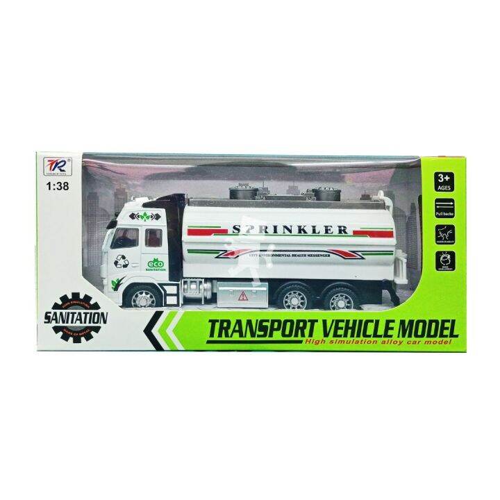 Oil Tanker Die cast model 138 truck construction vehicles lorry cranel oil model Lazada