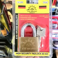 Eye brand Germany High Security Padlock 50mm กุญแจทองเหลือง แท้ คอสั้น กุญเเจล็อคบ้าน ตราตา แท้ 100% อุปกรณ์กันขโมย