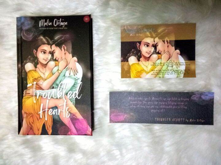 Troubled Hearts 5" by 8" hardcover book (Filipino, romance) retail