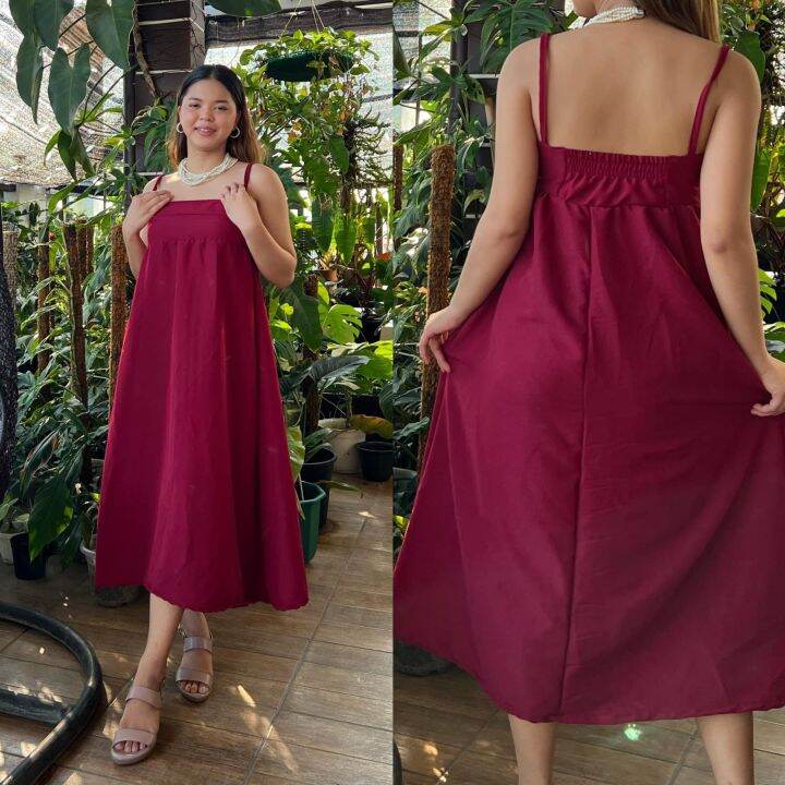 Francine dress plain bubble gauze fabric Lazada PH
