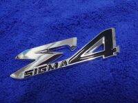 B.S.D โลโก้ ตัวหนังสือ SIGMA 4 สีดำชุบ ขนาด 2.5×10 cm