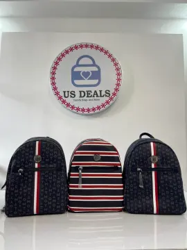 Backpack TOMMY JEANS Tjw Heritage Backpack Print AW0AW12410 0F4, Bolsa  Lara Maria Antonieta Mini Bag Travel bag 380818