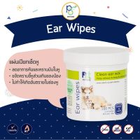 Petside แผ่นเปียกเช็ดหูสุนัข แมว ขนาด100แผ่น -น้ำยาในตัว (Ear Wipe เช็ดหูสุนัข แผ่นเช็ดหูสุนัข เช็ดหูแมว แผ่นเช็ดหู)