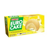 Euro Cake Banana 17 g x 12.ยูโร่ เค้กสอดไส้ครีมกล้วยหอม 17 กรัม แพ็ค 12 ชิ้น