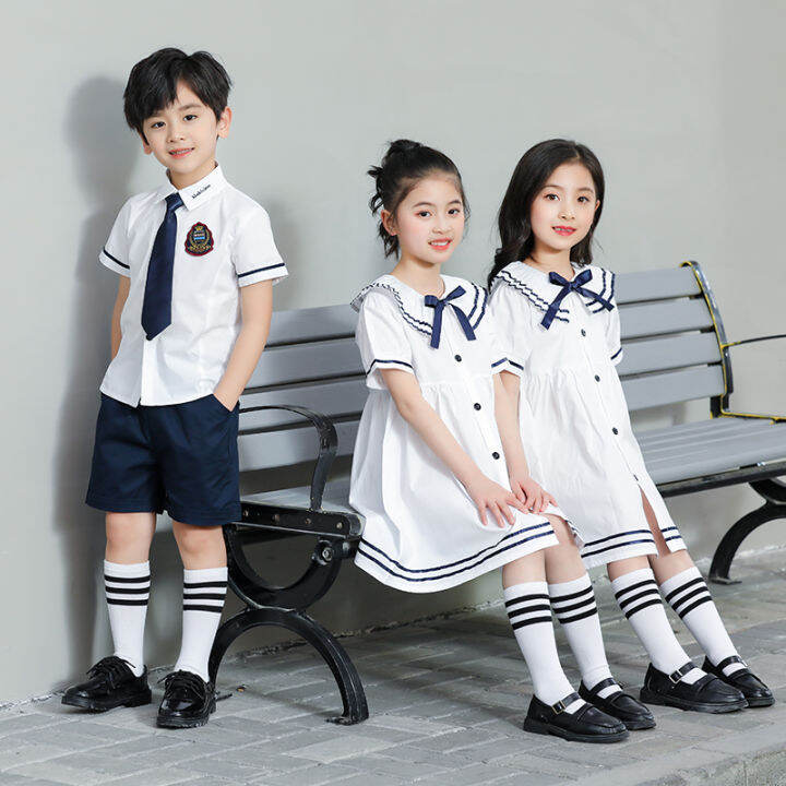 Kindergarten Suit Summer British College Style Cotton School Uniform ...