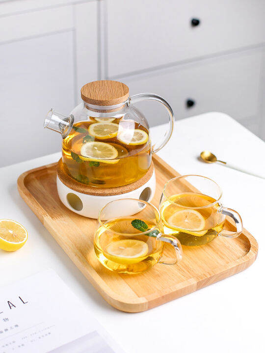 Wheatlife House Glass Teapot Scented Tea Making Pot Set Household High