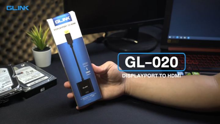 Adaptador DisplayPort a HDMI 4K Glink GL-020